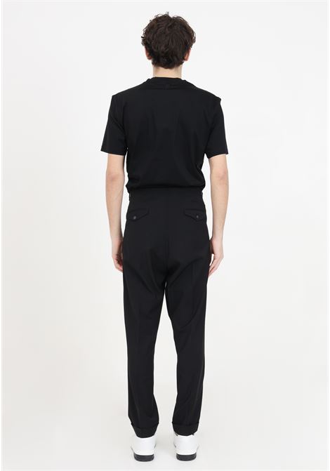 Black men's trousers with pleats IM BRIAN | PA2857009